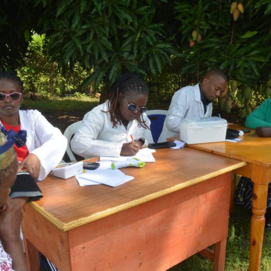 Medical check up during the December 2025 feeding program